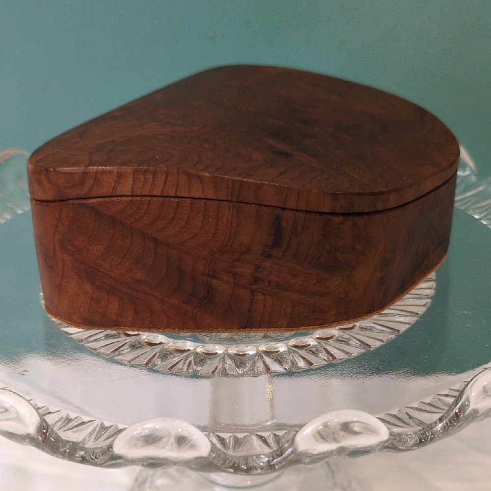 Handcrafted Redwood Burl Presentation Box